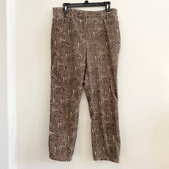 Jones New York Pants - JONES NEW YORK Signature Corduroy Pants Jeans Women Size 12 Paisley